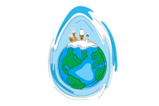 Abstract Print Art Style Earth: A Versatile Christmas Craft Asset