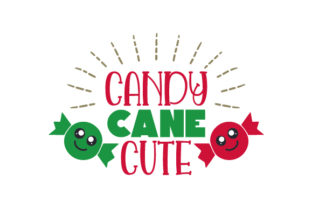 Candy Cane Cute: A Festive Graphic Design Asset for Christmas Crafts