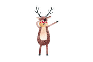 Dabbing Reindeer Watercolor for Christmas Crafts