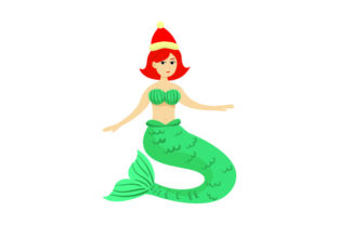 Mermaid with Santa Hat: A Designer’s Stitch Test