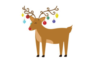 Reindeer with Ornaments: Christmas Crafts Asset Review