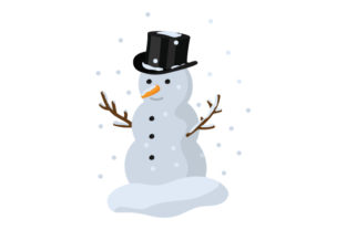 Snowman with Top Hat: Christmas Crafts Asset Review