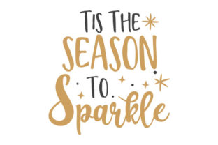 Tis the Season to Sparkle Golden: Christmas Crafts Asset